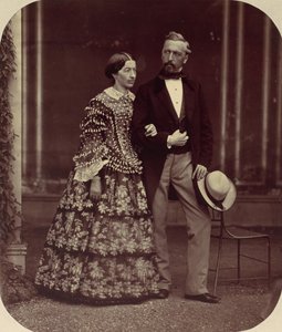 Mathias i Elise Hoeusermann, lata 50. i 60. XIX wieku. autorstwa Franz Antoine