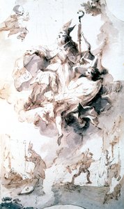 Ukoronowanie chwały św. Stanisława, c1744-1796 autorstwa Franz Anton Maulbertsch