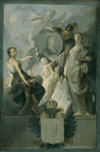 Hołd dla cesarzowej Marii Teresy autorstwa Franz Anton Maulbertsch