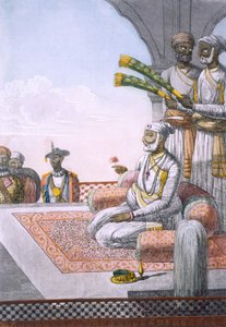 Rahjah z opiekunami, wyd. 1808-12. autorstwa Franz Balthazar Solvyns