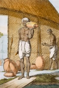 Masłoczłowiek, z „Hindusi, czyli opis ich manier, strojów i ceremonii”, ok. 1808-12 (kolorowa akwaforta)