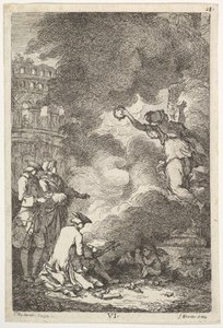 Wizyta w Rzymie w latach 1764, 1764. autorstwa Franz Edmund Weirotter