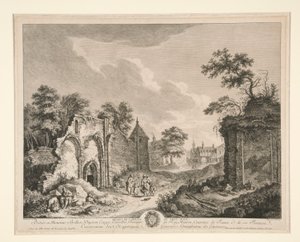Ruiny opactwa św Maur autorstwa Franz Edmund Weirotter