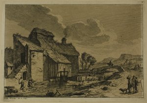 Młyn nad strumieniem autorstwa Franz Edmund Weirotter
