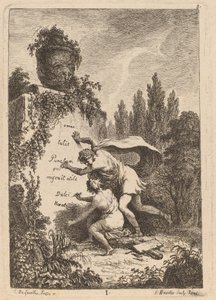 W drodze do Rzymu: pl. 1 autorstwa Franz Edmund Weirotter after Étienne de Lavallée Poussin