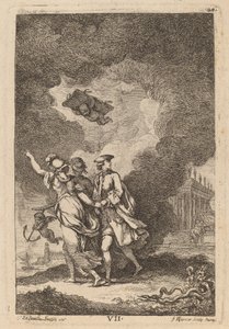 W drodze do Rzymu: pl. 7 autorstwa Franz Edmund Weirotter after Étienne de Lavallée Poussin