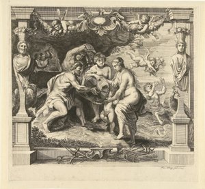 Thetis otrzymuje broń od Vulcan dla Achillesa Historia Achillesa (tytuł serii)