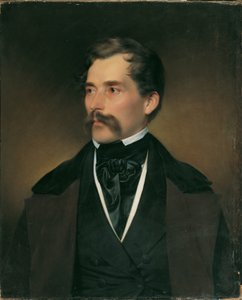 Portret siwowłosego dżentelmena z wąsami