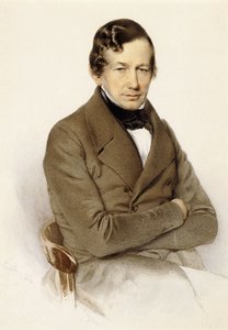 Portret Antona Diabelli, siedzący do połowy długości, 1842