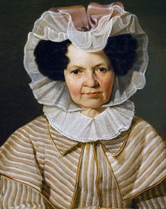 Portret Therese Burger Bischof, obraz Franza Eybla (1806-1880)