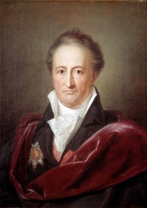 Portret Johana Wolfganga Goethego (1749 - 1832), niemieckiego pisarza. Obraz Franza Van Kugelgena (1772-1820)