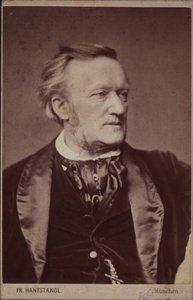 Portret kompozytora Richarda Wagnera 1813-1883, przed 1877. autorstwa Franz Hanfstaengl