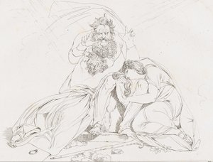 Der Tod des Oedipus Śmierć Edypa, 1806. autorstwa Franz Hegi