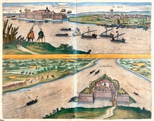 Twierdza Komarno, Słowacja autorstwa Franz Hogenberg