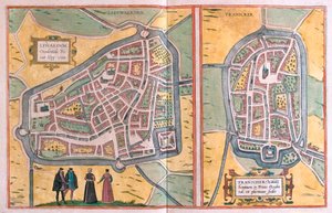 Franeker, Holandia (Grawerowanie autorstwa Franz Hogenberg