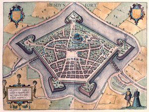 Hesdin, Francja (grawerowanie