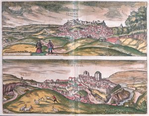 Lebrija i Setenil - Hiszpania (Grawerowanie autorstwa Franz Hogenberg