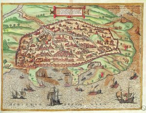 Mapa Aleksandrii z „Miasta świata w kolonii Agrypina”, 1572