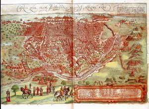 Mapa Kairu (grawerowanie autorstwa Franz Hogenberg