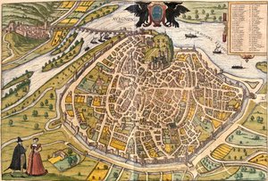 Plan Awinionu, Francja (akwaforta autorstwa Franz Hogenberg