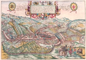 Serravalle, Vittorio Veneto (Treviso), Włochy (grawerowanie autorstwa Franz Hogenberg
