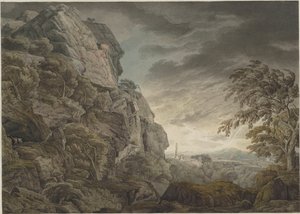 Heroiczny pejzaż w czasie burzy, ok. godz. 1790.