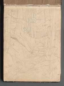 Album z Widokami Rzymu i okolic, Studia krajobrazowe, strona 01a: Krajobraz rzymski. autorstwa Franz Johann Heinrich Nadorp