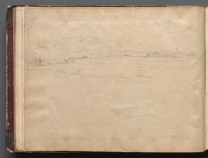 Album z Widokami Rzymu i okolic, Studia krajobrazowe, strona 03b: Rzymski pejzaż panoramiczny