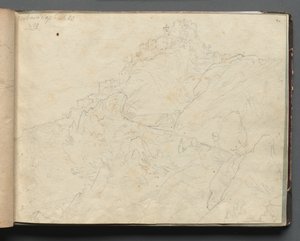 Album z Widokami Rzymu i okolic, Studia krajobrazowe, strona 04a: Cervera.