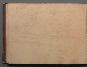 Album z Widokami Rzymu i okolic, Studia krajobrazowe, strona 29b: Studium krajobrazowe.