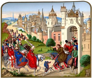 Wjazd królowej Izabeli Bawarskiej do Paryża, ok. 1500, 1870.