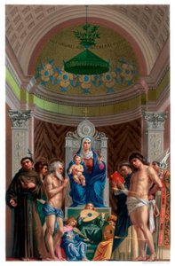 Ołtarz San Giobbe, c1478 1870 autorstwa Franz Kellerhoven