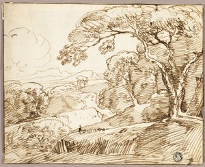Panoramiczny krajobraz autorstwa Franz Kobell