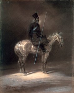 Kozak na koniu, 1837. autorstwa Franz Krüger