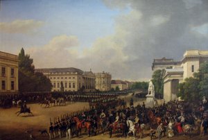Niemiecki: Parada na Opernplatz w Berlinie Parada na Opernplatz autorstwa Franz Krüger