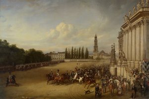 Parada w Poczdamie w roku 1817 autorstwa Franz Krüger