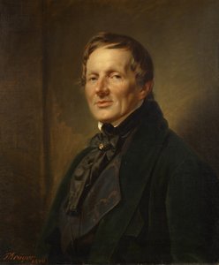 Portret rzeźbiarza Ludwiga Wichmanna autorstwa Franz Krüger