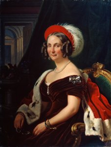 Portret królowej Fryderyki Hanowerskiej, 1778-1841, XIX wiek.