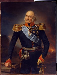 Portret marszałka hrabiego Louisa Adolphe Pierre zu Sayn Wittgenstein (1769-1843). (Portret feldmarszałka hrabiego Ludwiga Adolfa Piotra z Sayn Wittgenstein Ludwigsburg). Obraz Franza Krugera (1797-1857), olej na płótnie autorstwa Franz Krüger