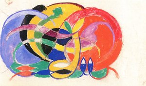 Skład abstrakcyjny autorstwa Franz Marc