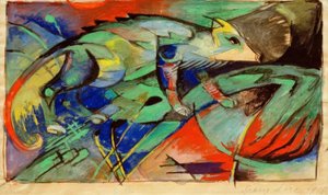kameleon autorstwa Franz Marc