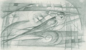 Jaskółka autorstwa Franz Marc