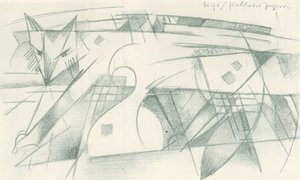 Lis / do papieru kolorowego autorstwa Franz Marc