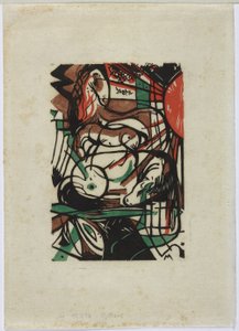 Narodziny koni autorstwa Franz Marc