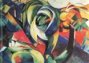 Niemiecki: Der Mandrill Mandryl autorstwa Franz Marc