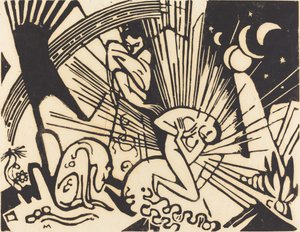 Pojednanie Versoehnung, 1912. autorstwa Franz Marc