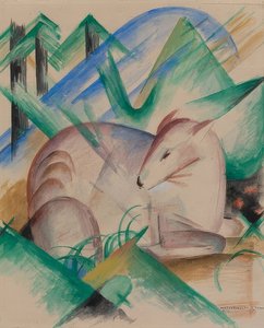 Jeleń szlachetny. 1913 autorstwa Franz Marc