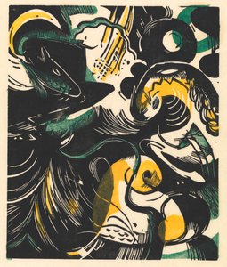 Historia stworzenia II autorstwa Franz Marc