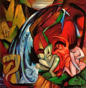 Wodospad autorstwa Franz Marc