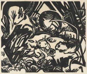 Legenda poziomu (Legenda zwierząt) autorstwa Franz Marc